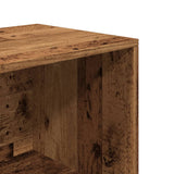 Schoenenopbergbank 105x35x35 cm bewerkt hout oud houtkleurig - AllerleiShop