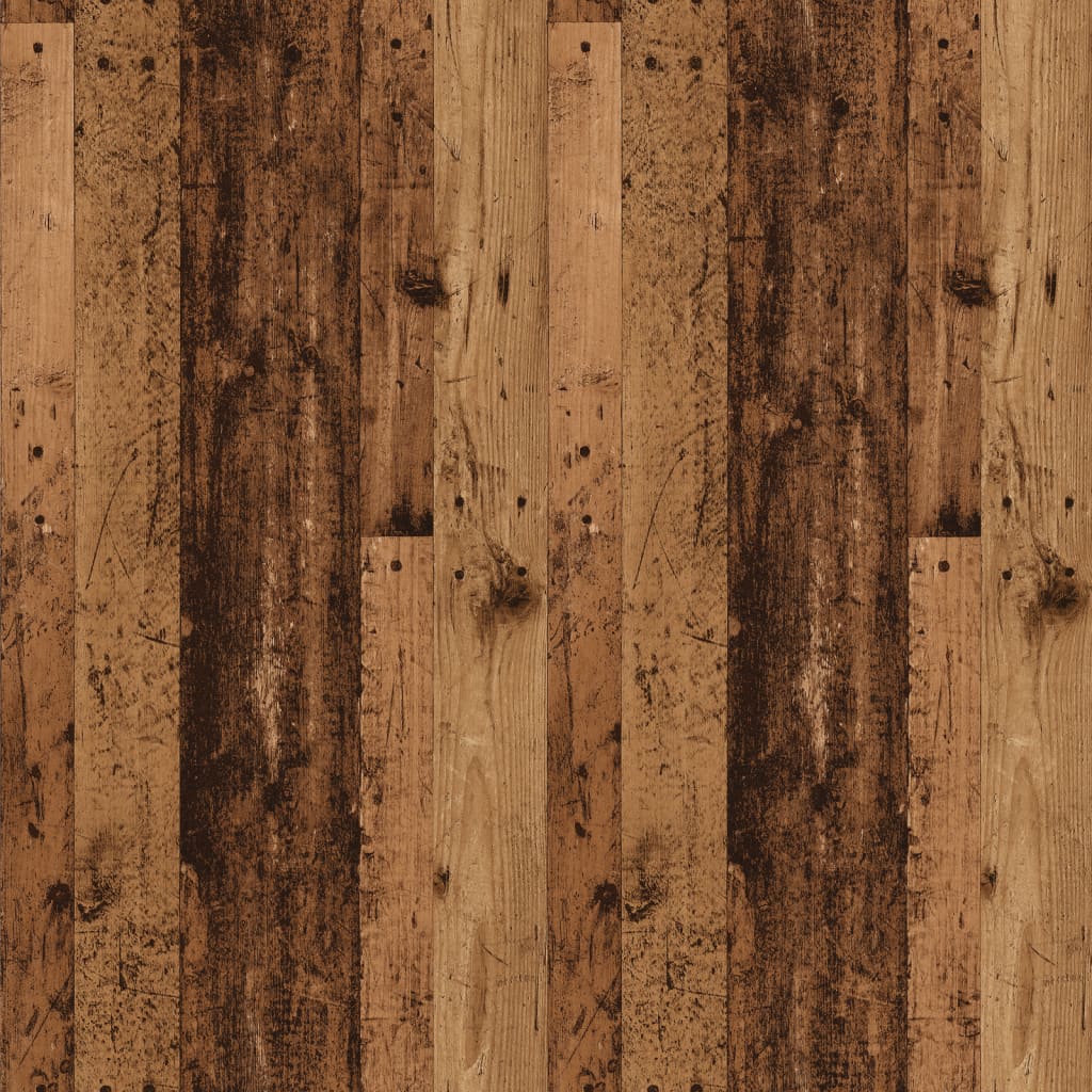 Schoenenopbergbank 105x35x35 cm bewerkt hout oud houtkleurig - AllerleiShop