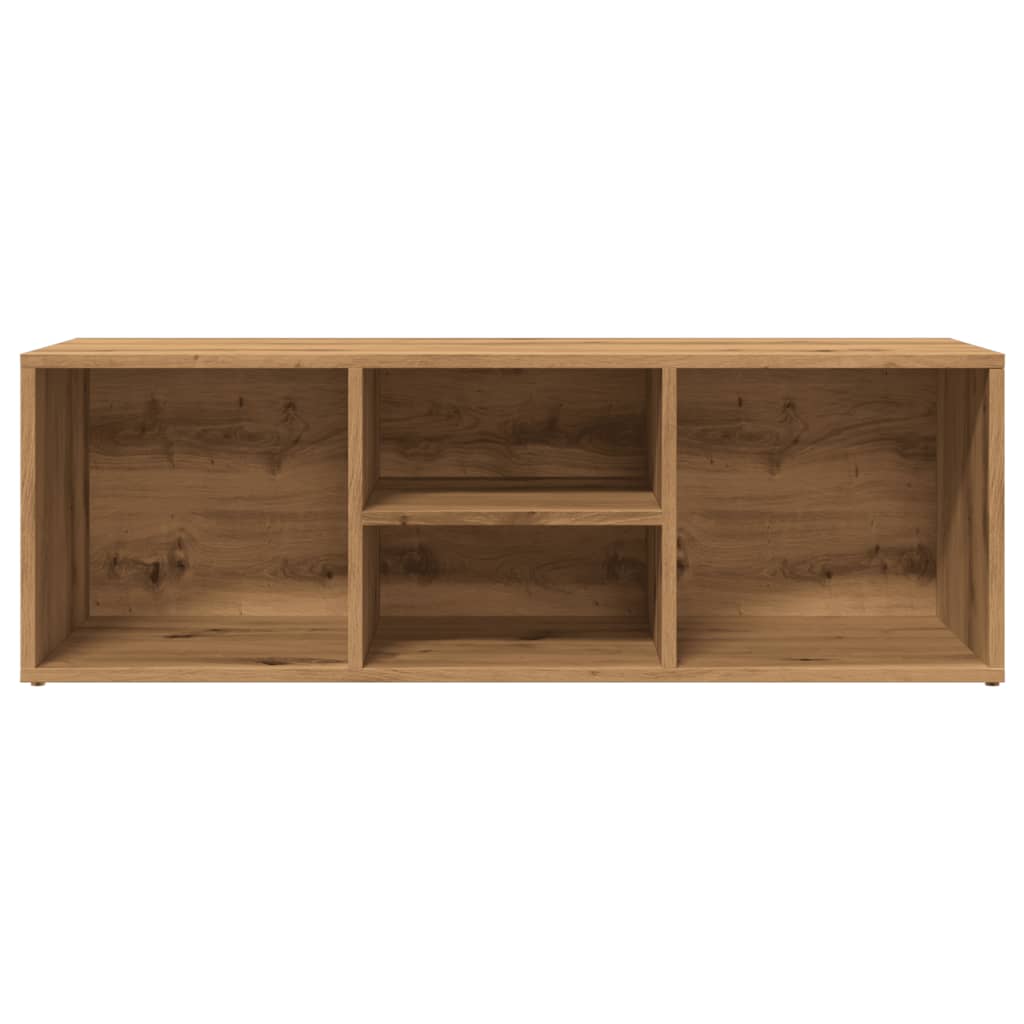 Schoenenopbergbank 105x35x35 cm bewerkt hout artisanaal eiken - AllerleiShop