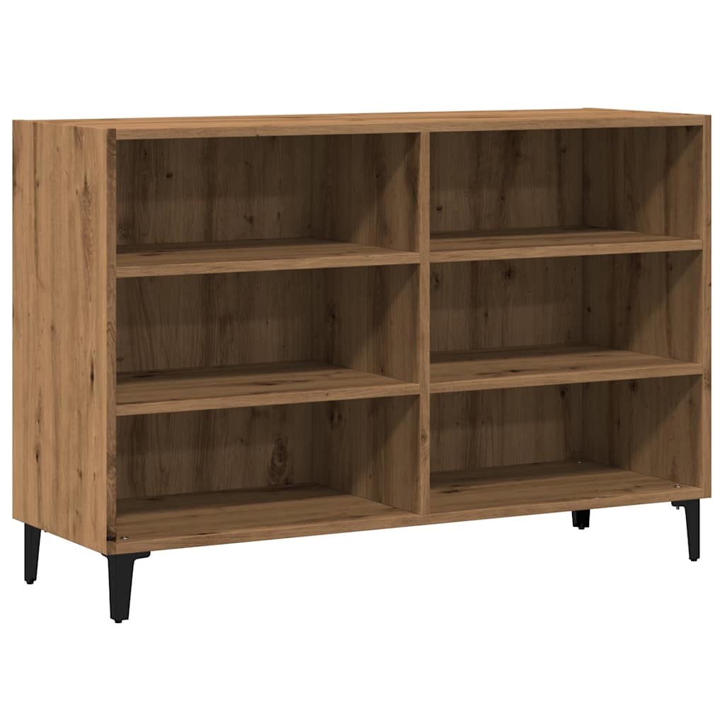 Dressoir 103,5x35x70 cm bewerkt hout artisanaal eikenkleurig - AllerleiShop