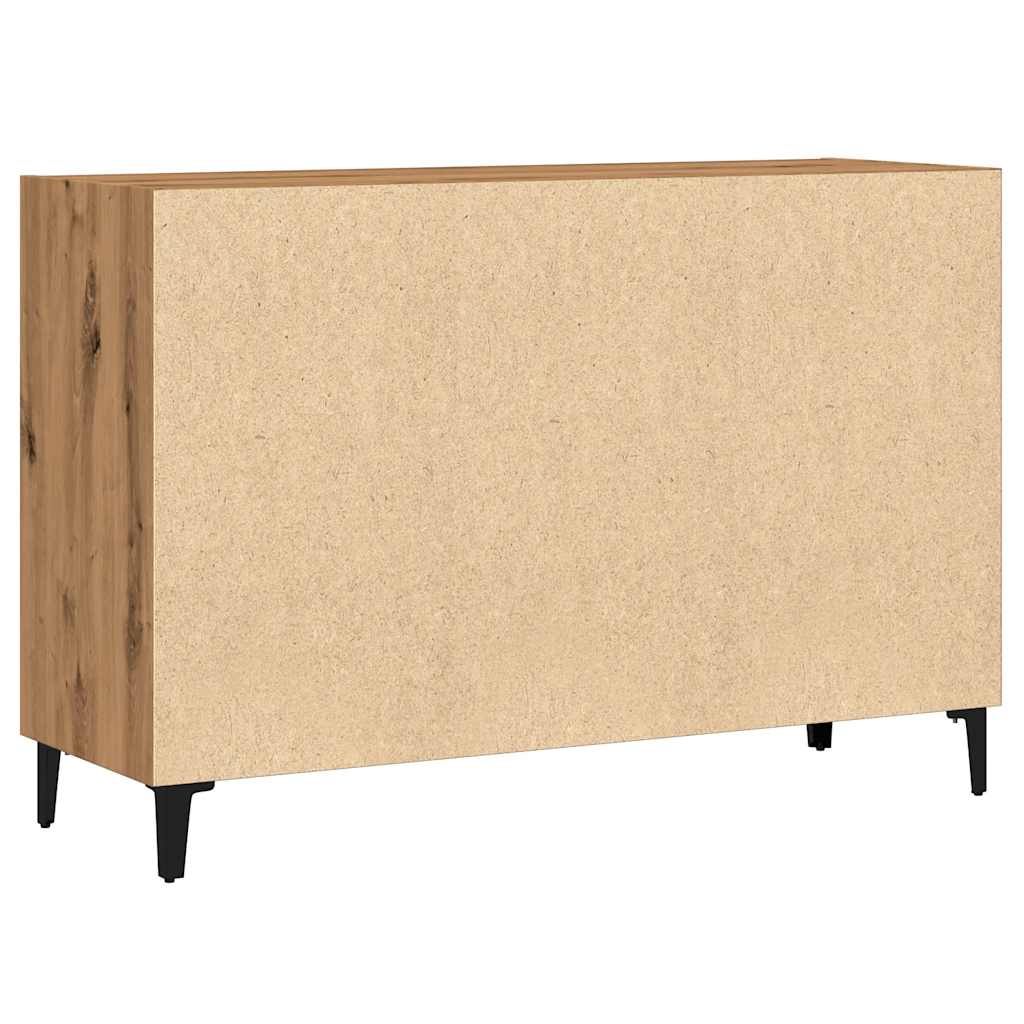 Dressoir 103,5x35x70 cm bewerkt hout artisanaal eikenkleurig - AllerleiShop