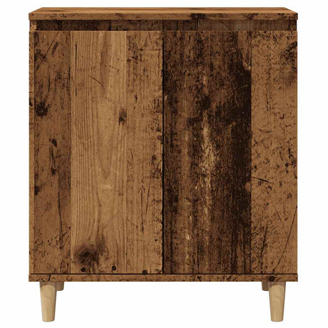 Dressoir 60x35x70 cm bewerkt hout oud houtkleurig - AllerleiShop