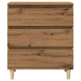 Dressoir 60x35x70 cm bewerkt hout artisanaal eikenkleur - AllerleiShop