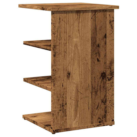 Dressoir 35x35x55 cm bewerkt hout oud houtkleurig - AllerleiShop