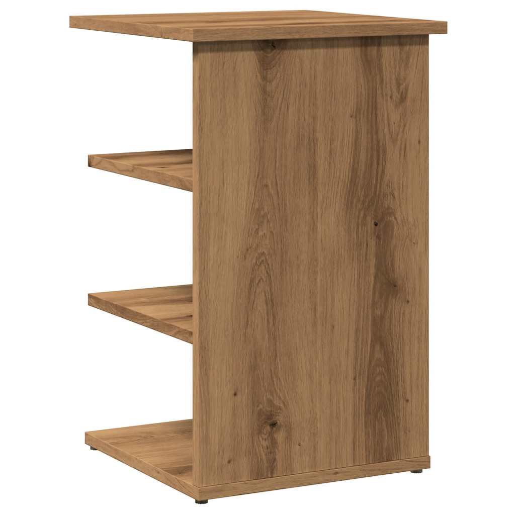 Dressoir 35x35x55 cm bewerkt hout artisanaal eikenkleur - AllerleiShop