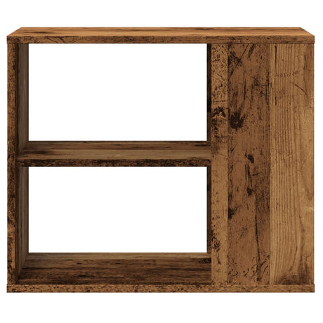 Bijzetkast 60x30x50 cm bewerkt hout oud houtkleurig - AllerleiShop