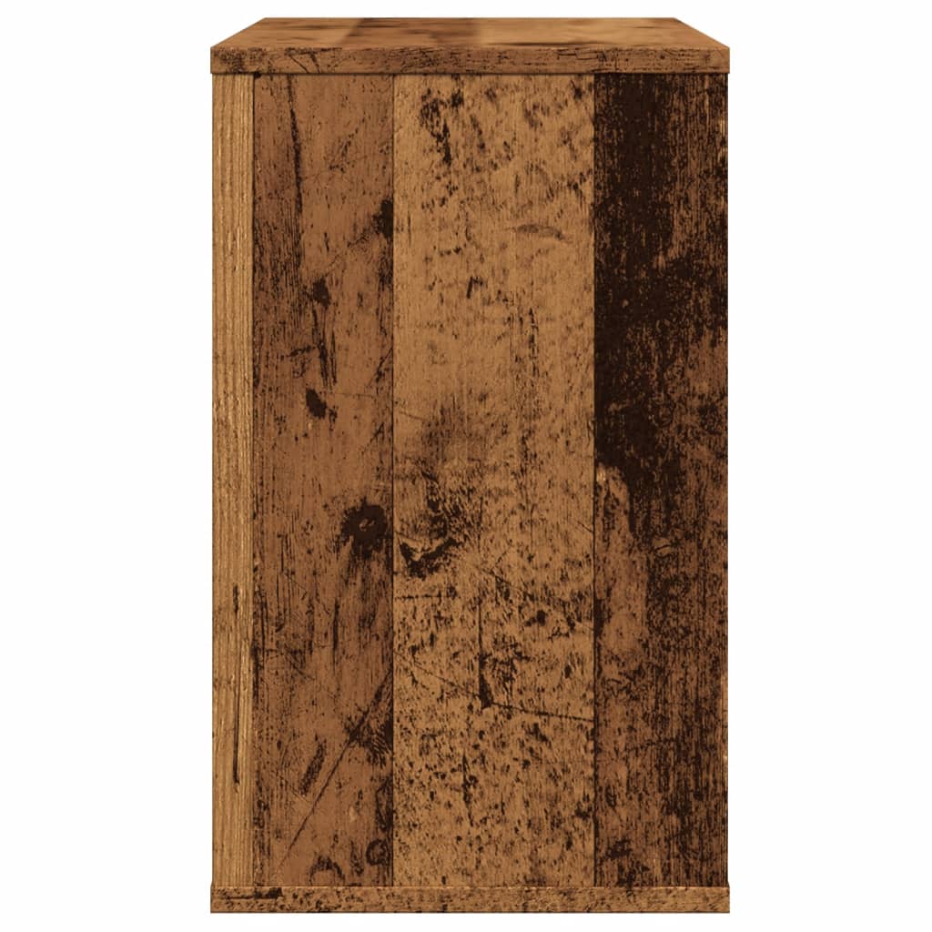 Bijzetkast 60x30x50 cm bewerkt hout oud houtkleurig - AllerleiShop