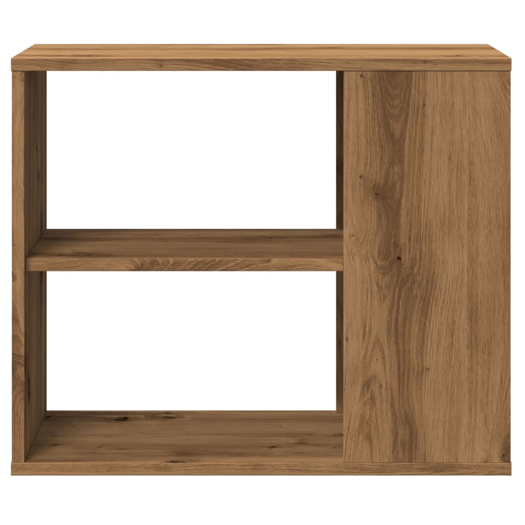 Bijzetkast 60x30x50 cm bewerkt hout artisanaal eikenkleur - AllerleiShop