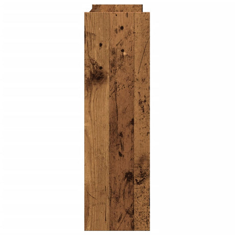 Wandschoenenkast 80x18x60 cm bewerkt hout oud houtkleurig - AllerleiShop