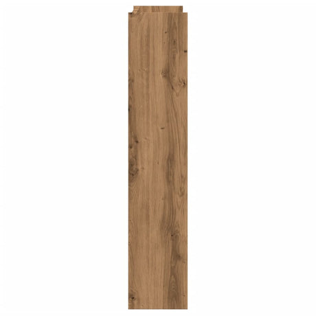 Wandschoenenkast 80x18x90 cm bewerkt hout artisanaal eikenkleur - AllerleiShop