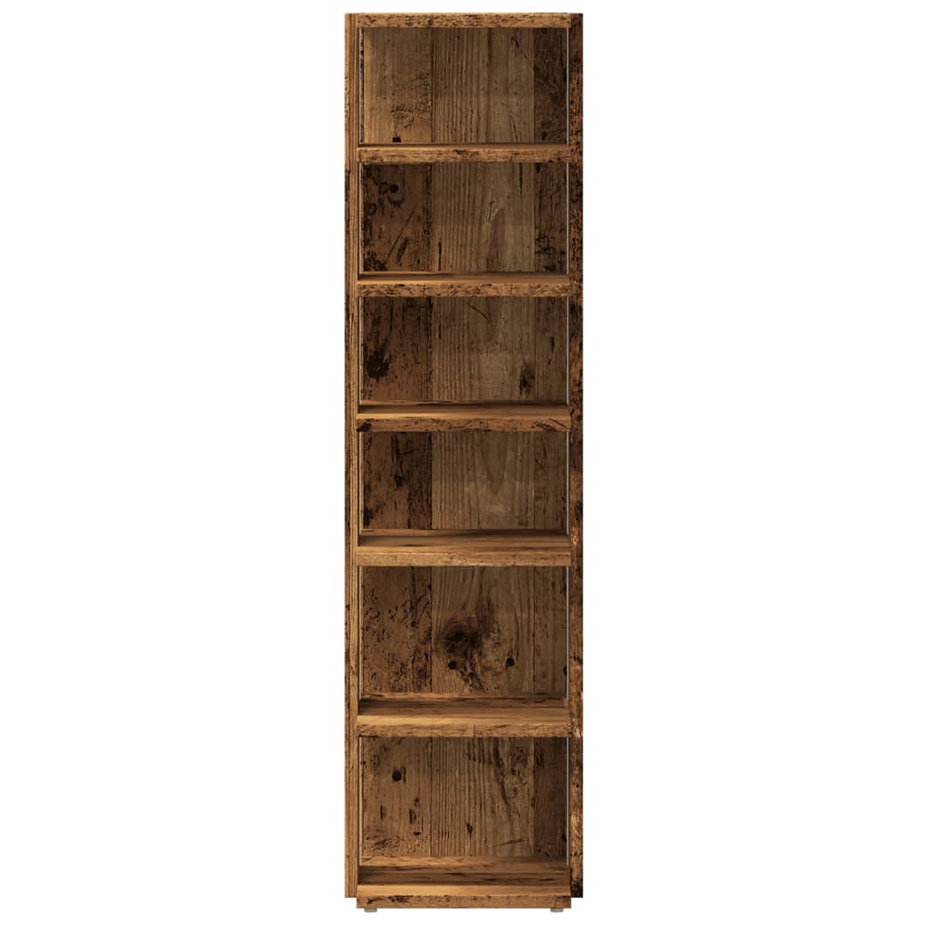 Schoenenkasten 2 st 28x27x102 cm bewerkt hout oud houtkleurig - AllerleiShop