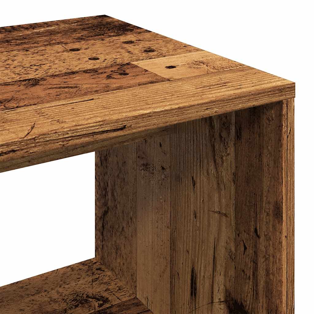 Kledingkast 80x40x110 cm bewerkt hout oud houtkleurig - AllerleiShop