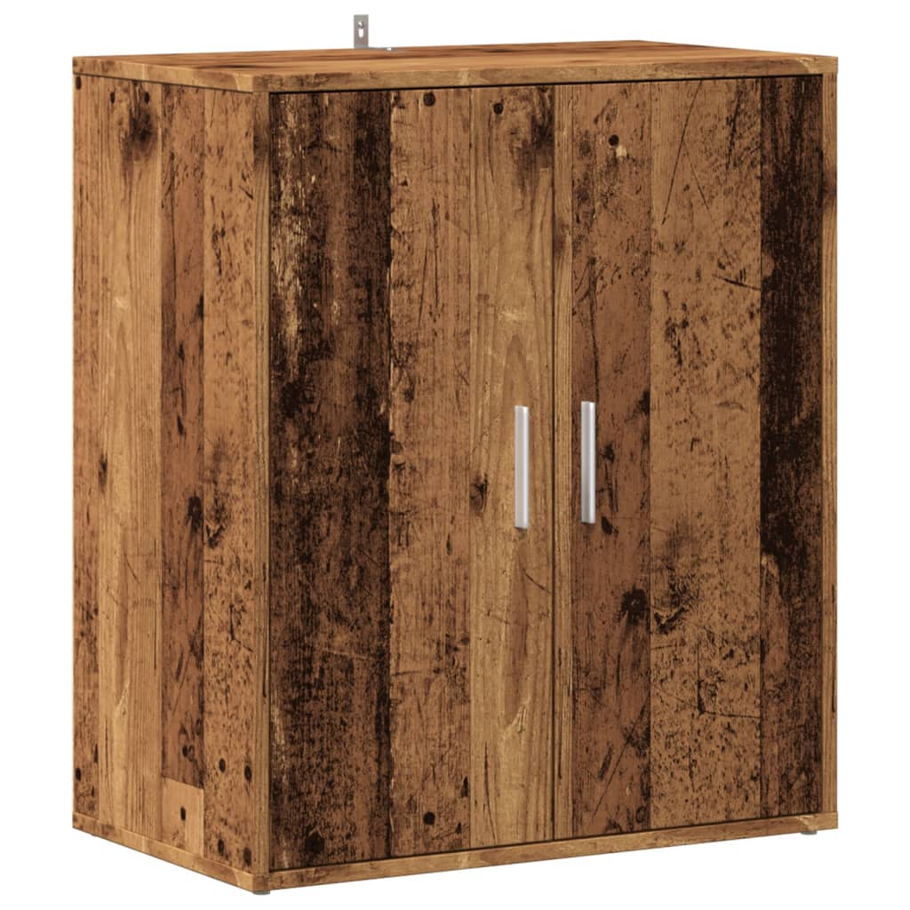 Schoenenkast 60x35x70 cm bewerkt hout oud houtkleurig - AllerleiShop