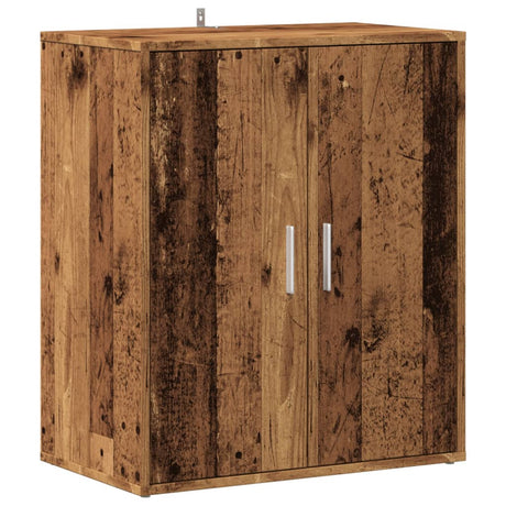 Schoenenkast 60x35x70 cm bewerkt hout oud houtkleurig - AllerleiShop