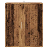 Schoenenkast 60x35x70 cm bewerkt hout oud houtkleurig - AllerleiShop