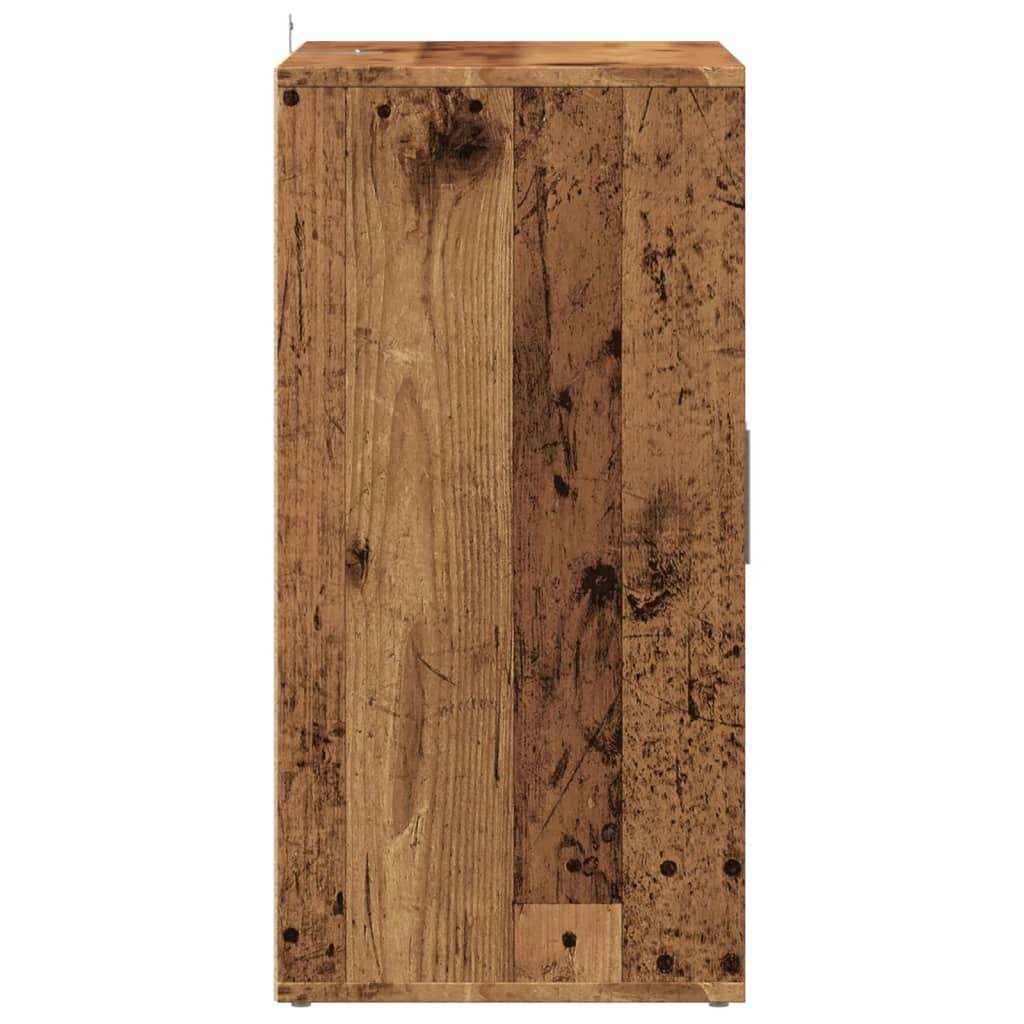 Schoenenkast 60x35x70 cm bewerkt hout oud houtkleurig - AllerleiShop