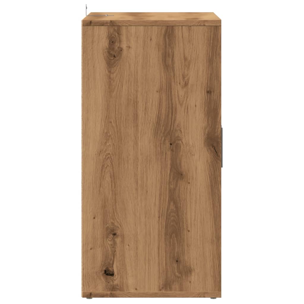 Schoenenkast 60x35x70 cm bewerkt hout artisanaal eikenkleur - AllerleiShop