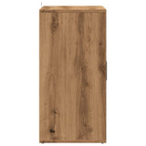 Schoenenkast 60x35x70 cm bewerkt hout artisanaal eikenkleur - AllerleiShop