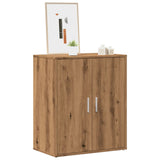 Schoenenkast 60x35x70 cm bewerkt hout artisanaal eikenkleur - AllerleiShop