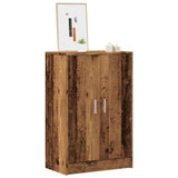 Schoenenkast 60x35x92 cm bewerkt hout oud houtkleurig - AllerleiShop