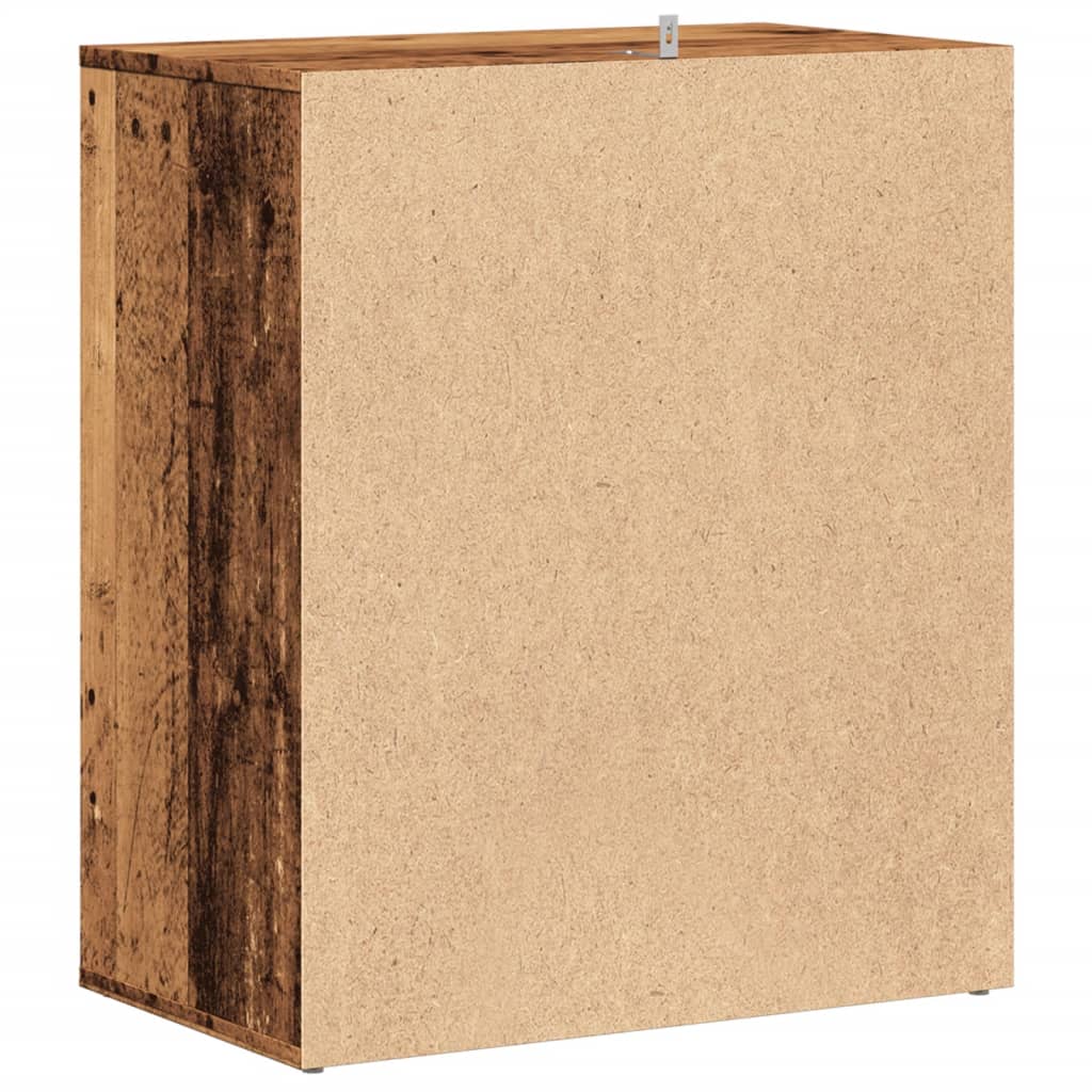 Schoenenkast 60x35x70 cm bewerkt hout oud houtkleurig - AllerleiShop