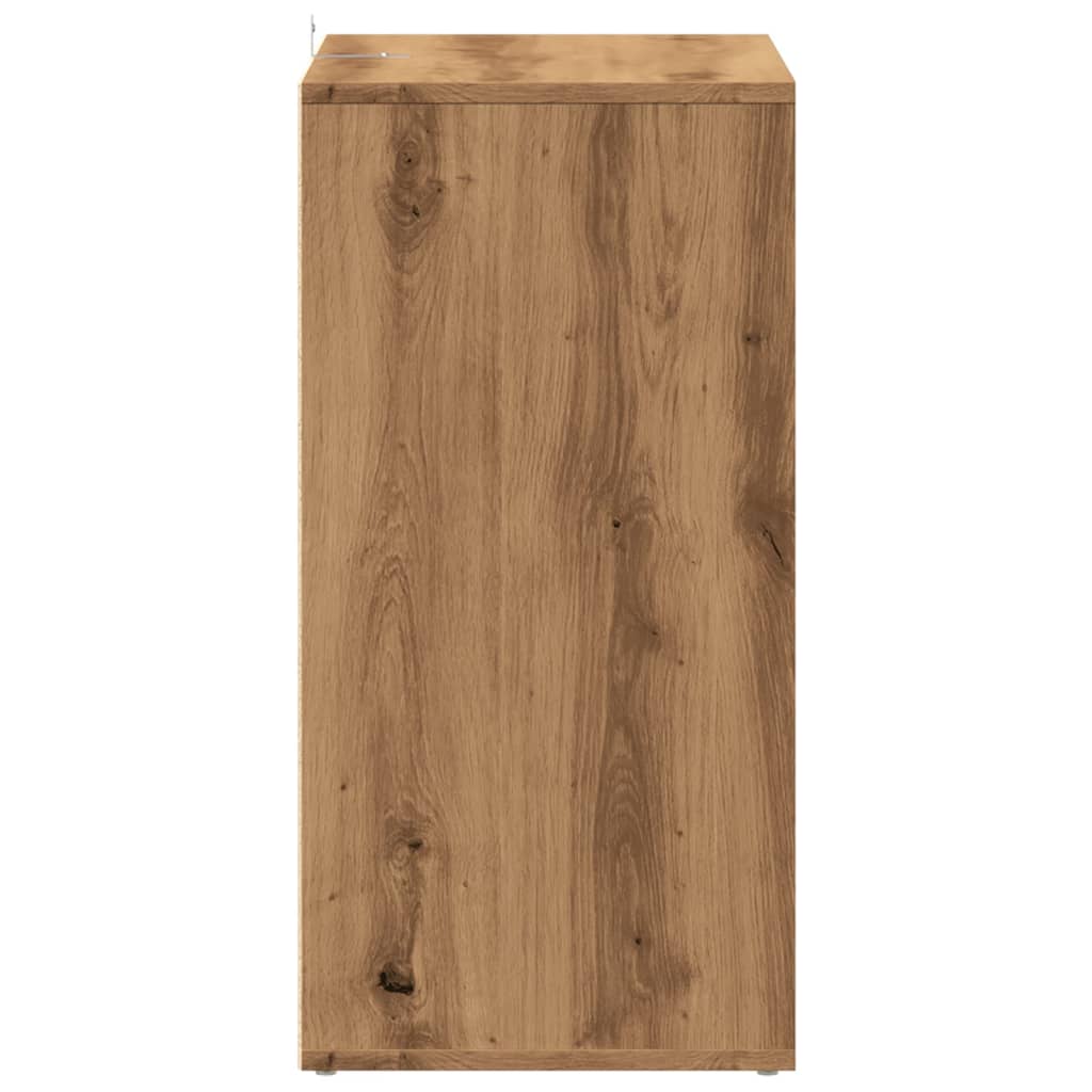 Schoenenkast 60x35x70 cm bewerkt hout artisanaal eikenkleur - AllerleiShop