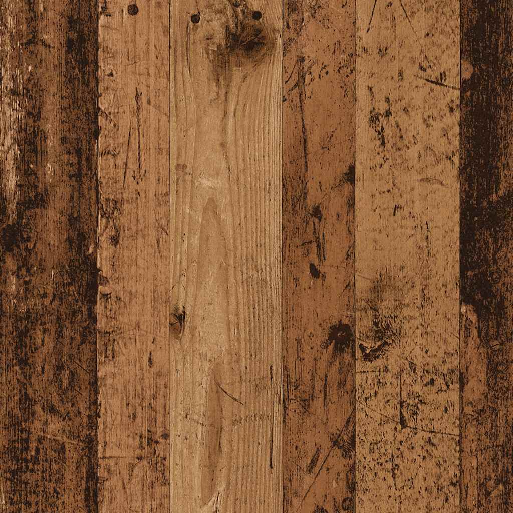 Schoenenkast 60x35x92 cm bewerkt hout oud houtkleurig