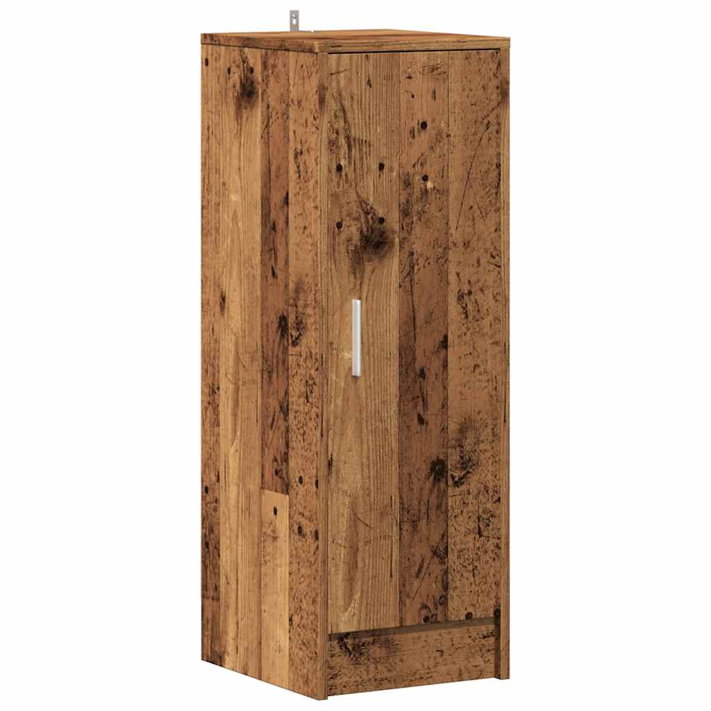 Schoenenkast 32x35x92 cm bewerkt hout oud houtkleurig