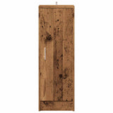 Schoenenkast 32x35x92 cm bewerkt hout oud houtkleurig