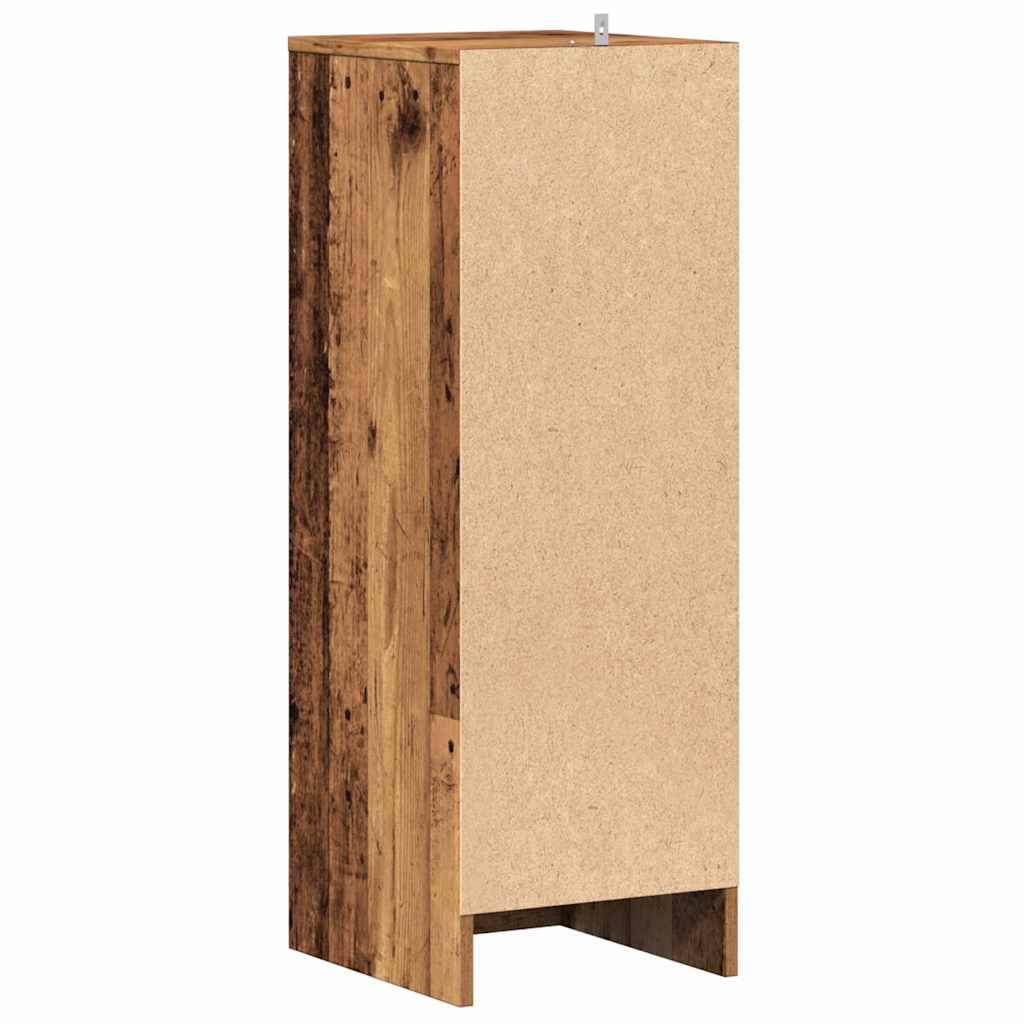 Schoenenkast 32x35x92 cm bewerkt hout oud houtkleurig