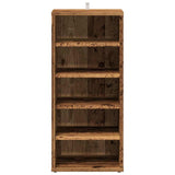 Schoenenkasten 2 st 32x35x70 cm bewerkt hout oud houtkleurig