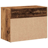 Schoenenbank 60x30x45 cm bewerkt hout oud houtkleurig - AllerleiShop