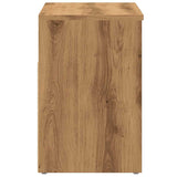 Schoenenbankje 60x30x45 cm bewerkt hout artisanaal eikenkleur - AllerleiShop