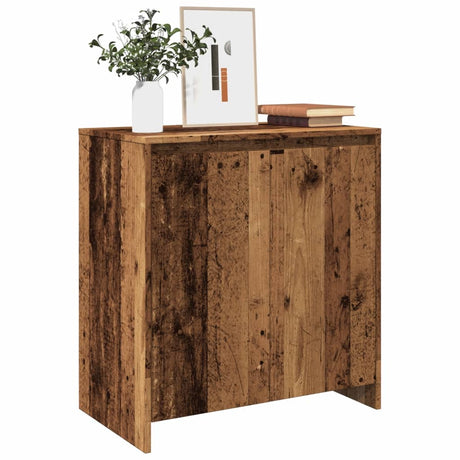 Dressoir 70x41x75 cm bewerkt hout oud houtkleurig - AllerleiShop