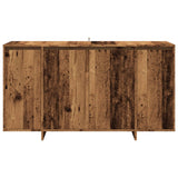 Dressoir 135x41x75 cm bewerkt hout oud houtkleurig - AllerleiShop