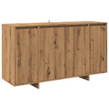 Dressoir 135x41x75 cm bewerkt hout artisanaal eikenkleur - AllerleiShop