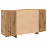 Dressoir 135x41x75 cm bewerkt hout artisanaal eikenkleur - AllerleiShop