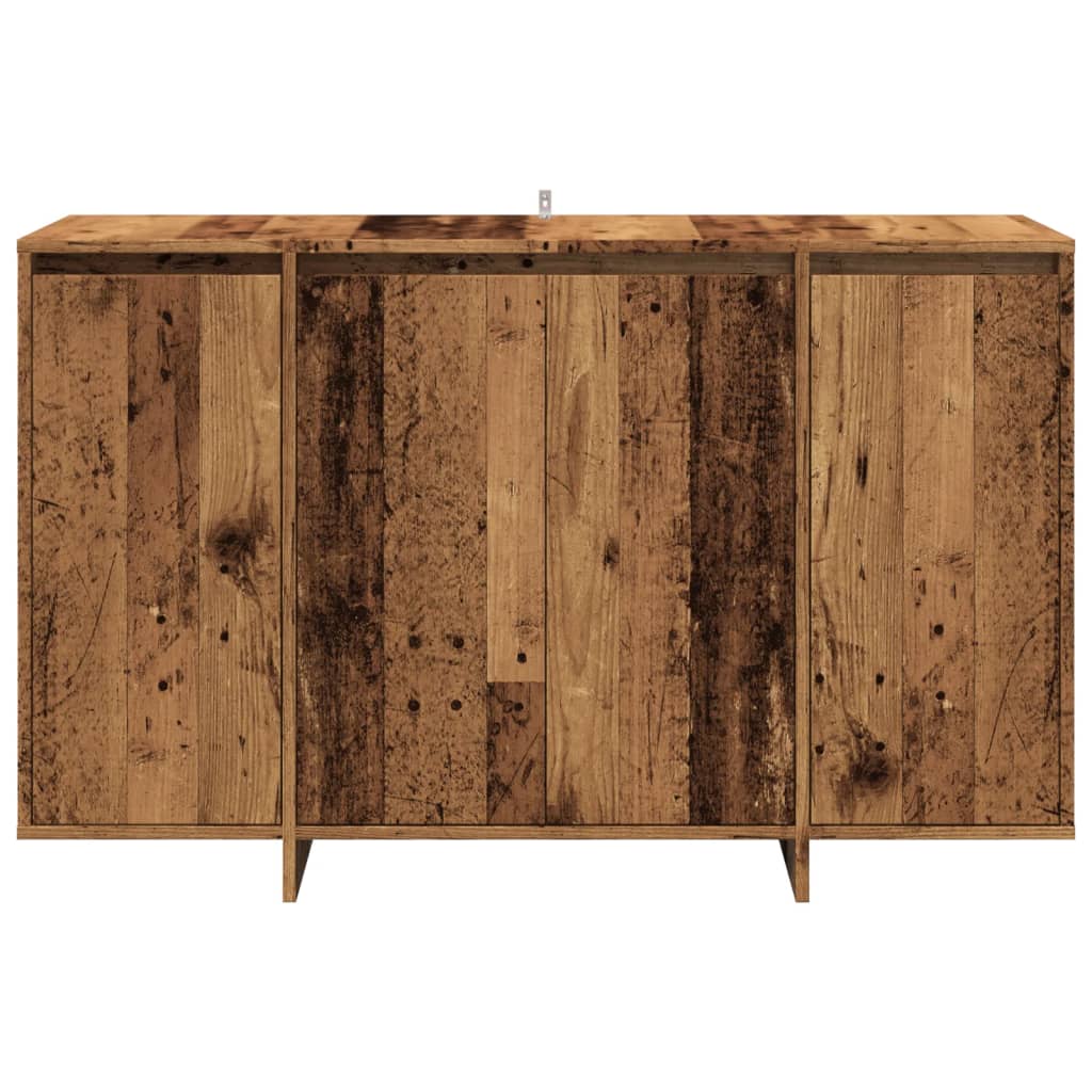 Dressoir 120x41x75 cm bewerkt hout oud houtkleurig - AllerleiShop