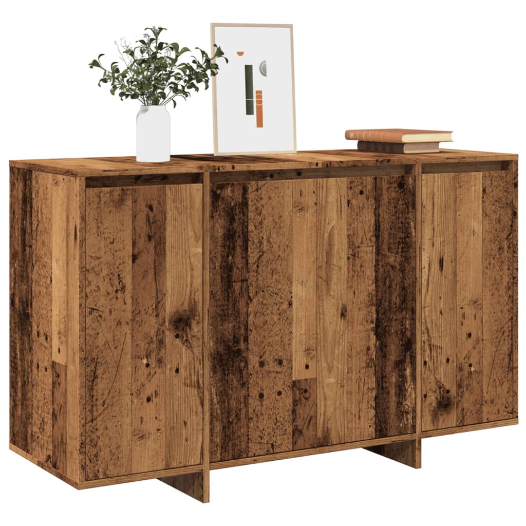 Dressoir 120x41x75 cm bewerkt hout oud houtkleurig - AllerleiShop