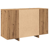 Dressoir 120x41x75 cm bewerkt hout artisanaal eikenkleurig - AllerleiShop