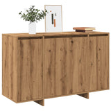 Dressoir 120x41x75 cm bewerkt hout artisanaal eikenkleurig - AllerleiShop