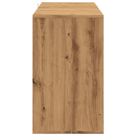 Dressoir 120x41x75 cm bewerkt hout artisanaal eikenkleur - AllerleiShop