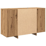 Dressoir 120x41x75 cm bewerkt hout artisanaal eikenkleur - AllerleiShop