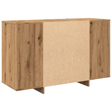 Dressoir 120x41x75 cm bewerkt hout artisanaal eikenkleur - AllerleiShop