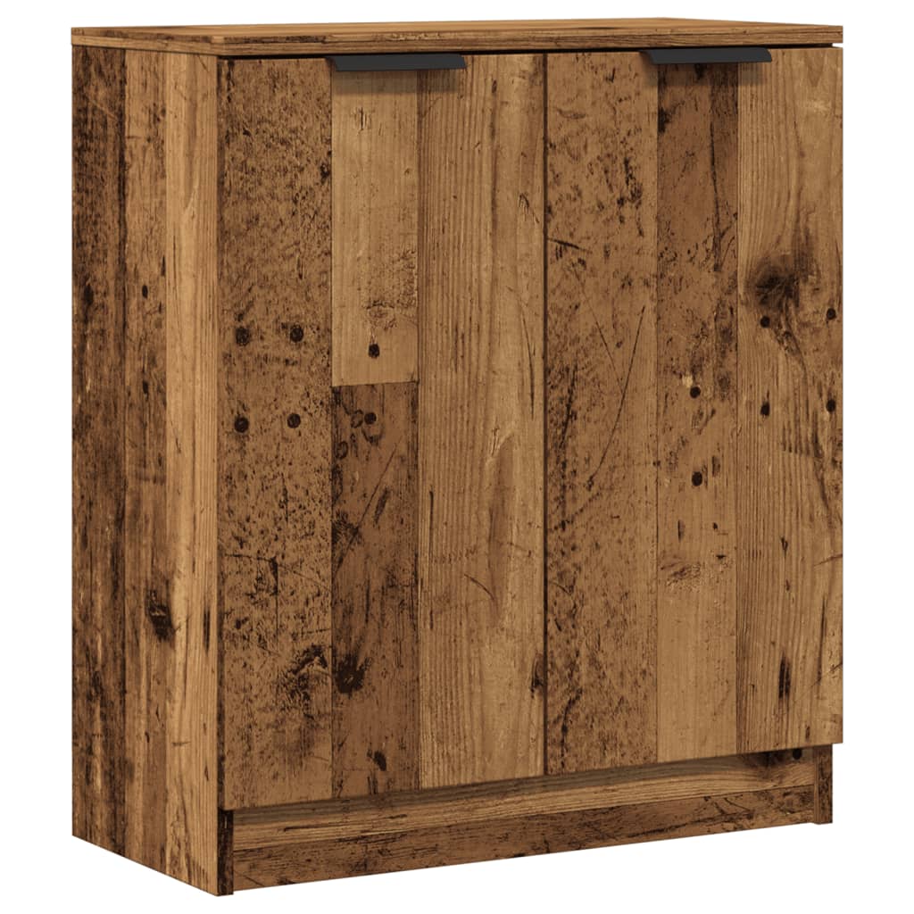 Dressoir 60x30x70 cm bewerkt hout oud houtkleurig - AllerleiShop