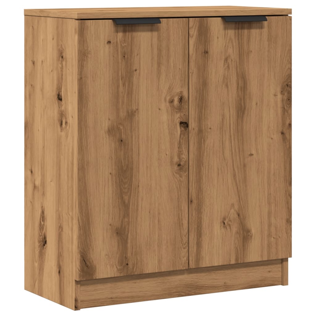 Dressoir 60x30x70 cm bewerkt hout artisanaal eikenkleurig - AllerleiShop