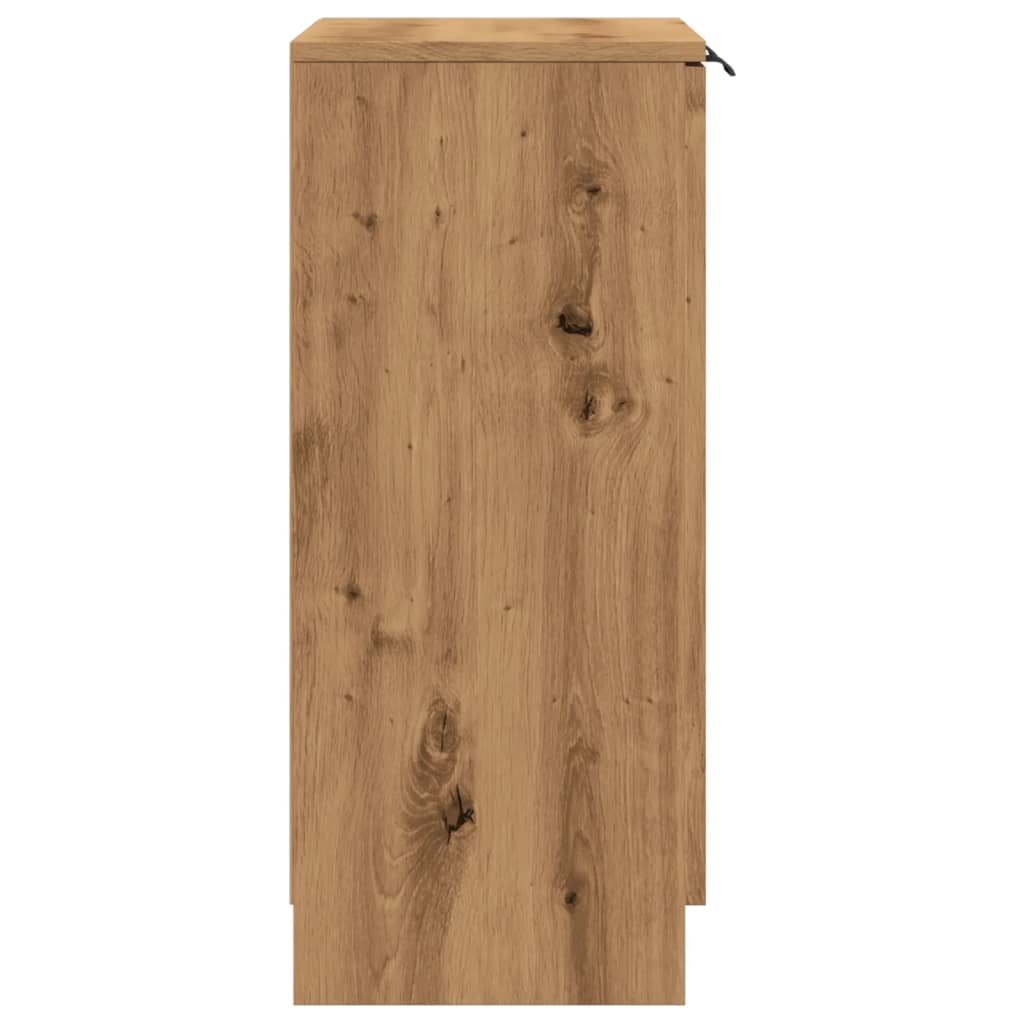 Dressoir 60x30x70 cm bewerkt hout artisanaal eikenkleurig - AllerleiShop