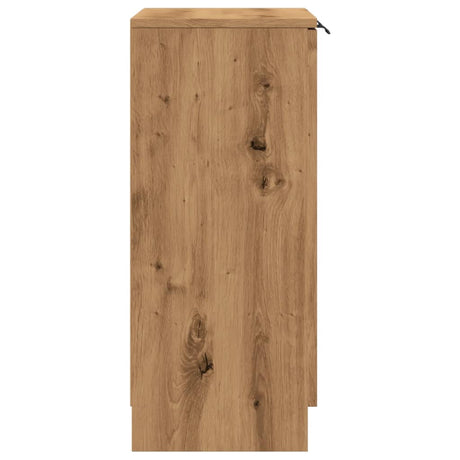 Dressoir 60x30x70 cm bewerkt hout artisanaal eikenkleurig - AllerleiShop