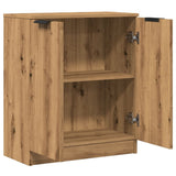 Dressoir 60x30x70 cm bewerkt hout artisanaal eikenkleurig - AllerleiShop