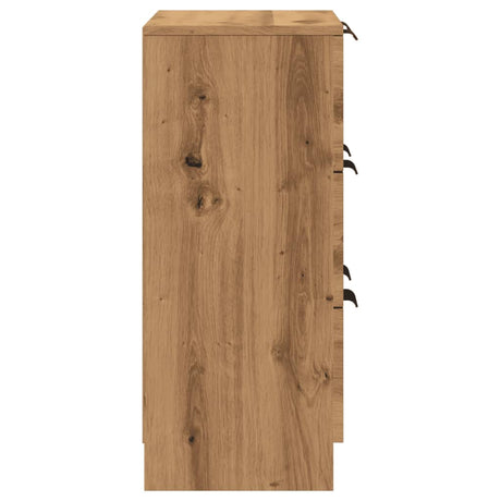 Dressoir 60x30x70 cm bewerkt hout artisan eikenkleurig - AllerleiShop